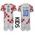 Kroatia Luka Modric #10 Hjemmedraktsett Barn VM 2022 Kortermet (+ Korte bukser)